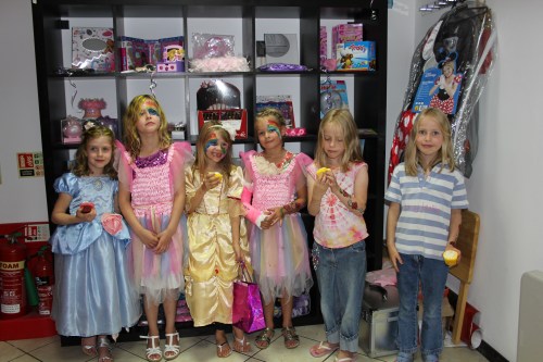 Princesses at the Party - Rebecca, Georgina, Isabelle, Aimee, Hattie & Maddie