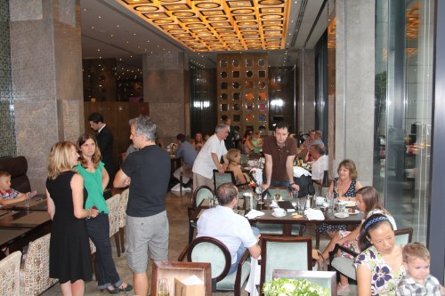 We had a complete section of the restaurant for our group