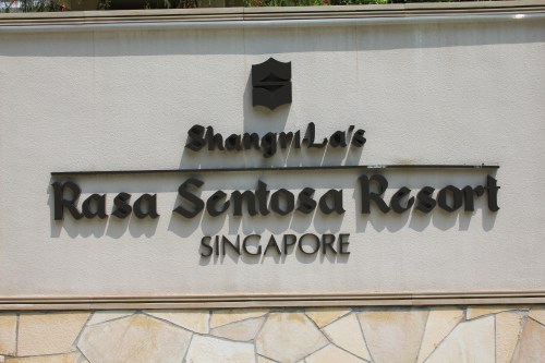 The lovely Shangri-La Resort at Sentosa, Singapore