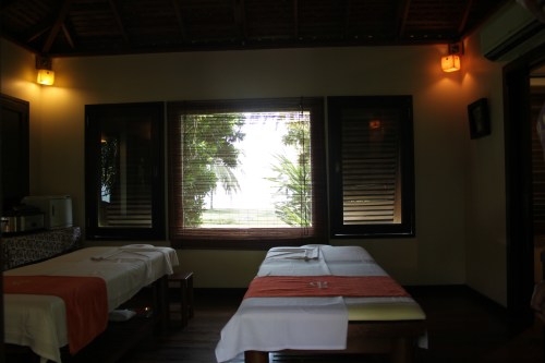 Our massage room - views to the beach!