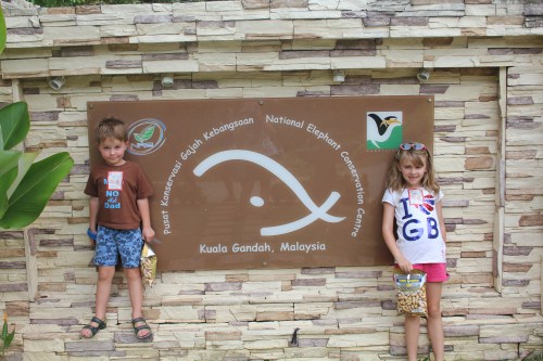 On our way to feed Elephants at the Sanctuary