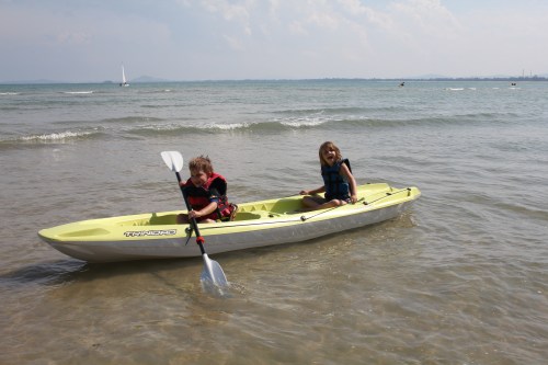 We had so much fun with the kayaks