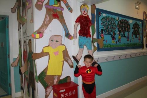 Proud of his previous artwork that is on display