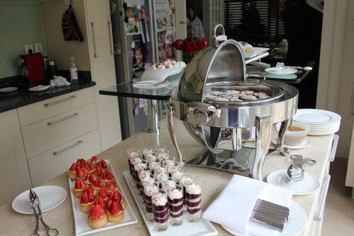 A choice of desserts.  The mini Christmas puddings were delightful!
