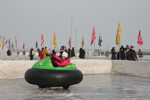 Bumper cars on ice!