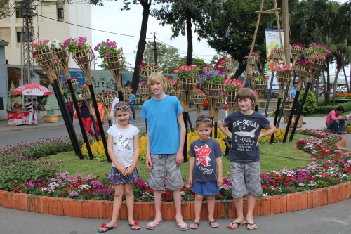 Isabelle, Dan, Oliver and Luke