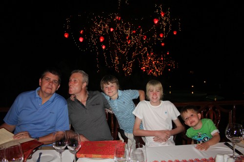 Final night in Mui Ne and we went to a lovely restaurant.  All the boys here.