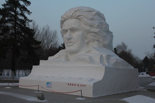 Ludwig Beethoven in Snow!