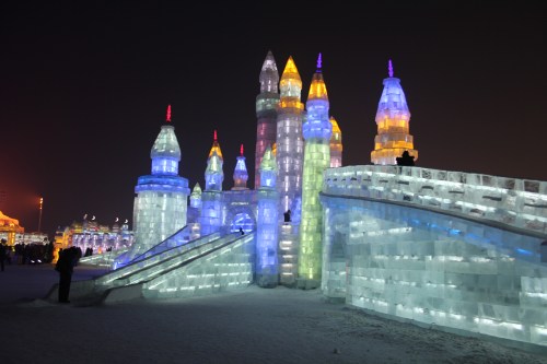 Spectacular architecture surrounded us.