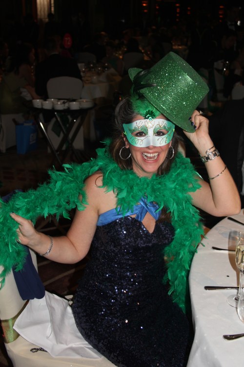 Feather Boas, Mask and Glitter hat