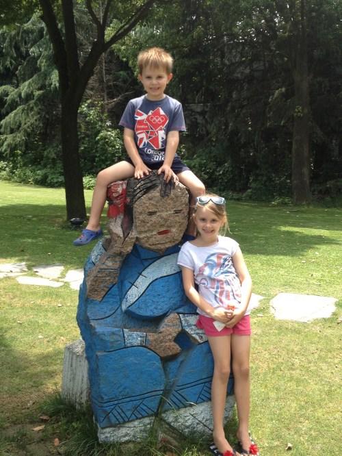 I was amazed that not only are you allowed to climb and touch the exhibits, but it is encouraged!