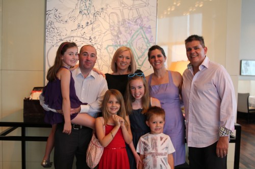 Saskia, Scott, Isabelle, Jo, Georgia, Oliver, Sara & Owen - a fab lunch out!