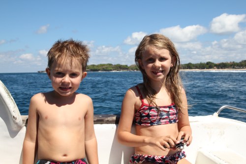 Chilling on the boat after the ocean swim and snorkel!