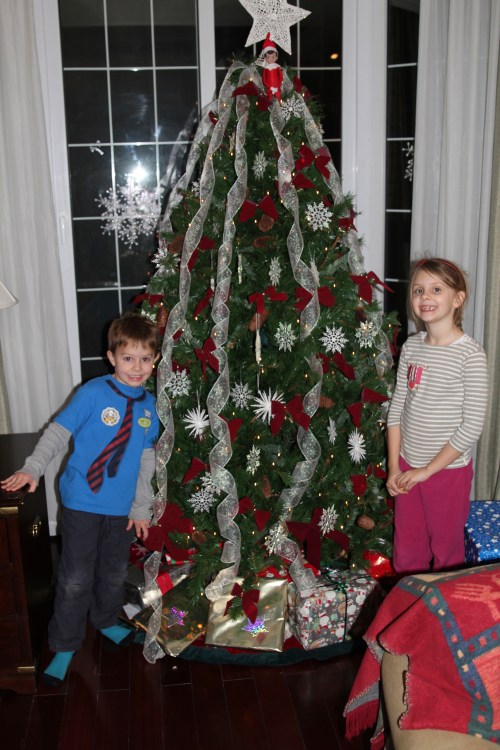 Christmas Tree and kids  2013