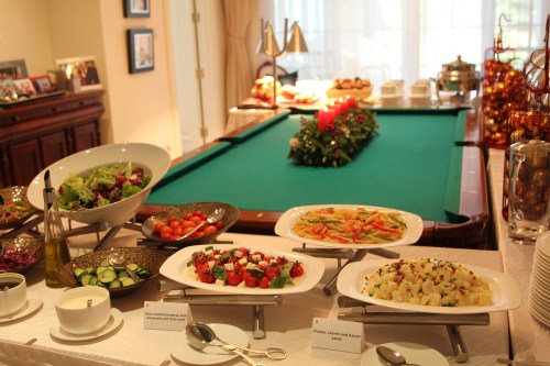 Salads for starters.