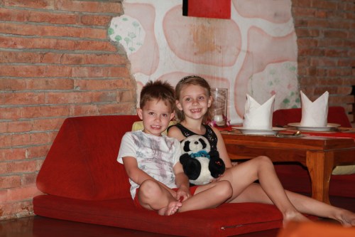 Cuddle time between courses!