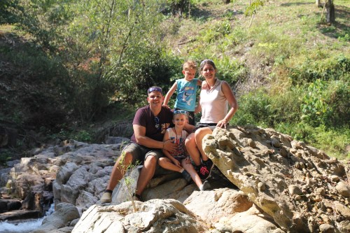 The afternoon break by the waterfall.  This was the top river section that we all had fun swimming/wading in.