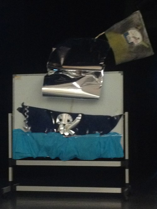 The class made the Jolly Roger boat.