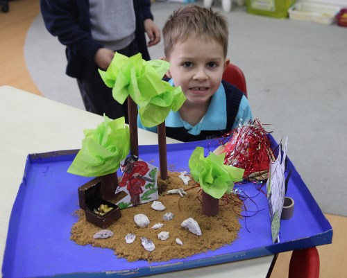 Oliver's Treasure Island homework project.