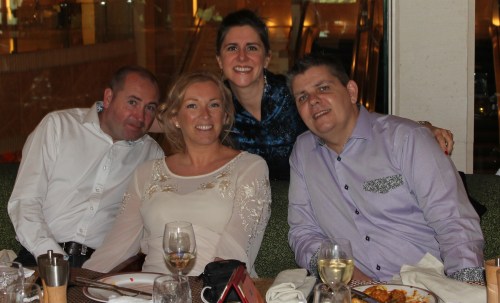 Scott, Jo Sara and Owen - sad to say goodbye to good friends…...