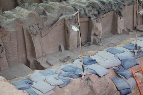 The slow and delicate process of excavation….