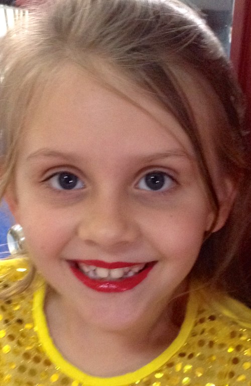 All made up and ready for the stage.  :-)